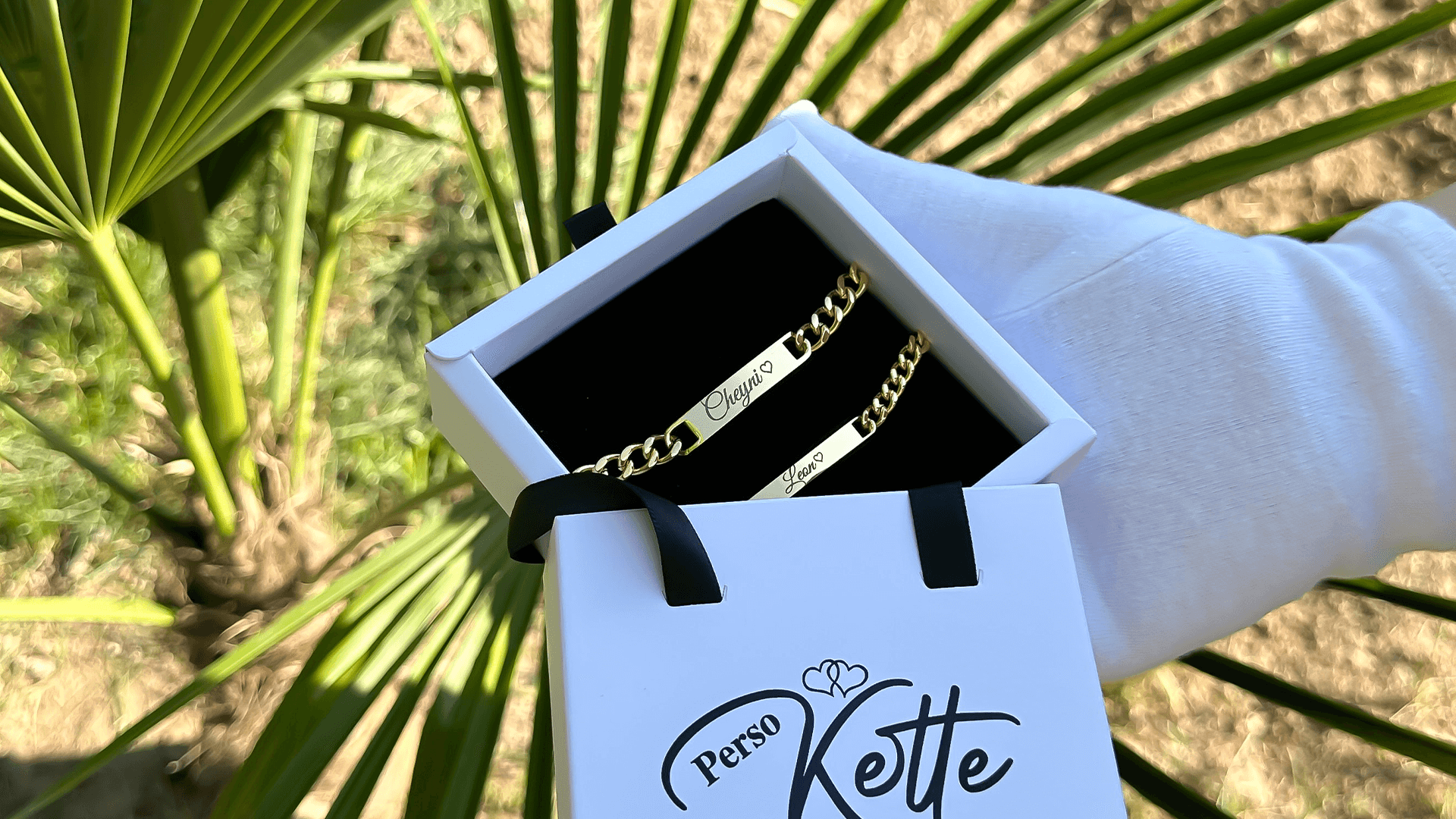 Partnerarmbänder mit Gravur
