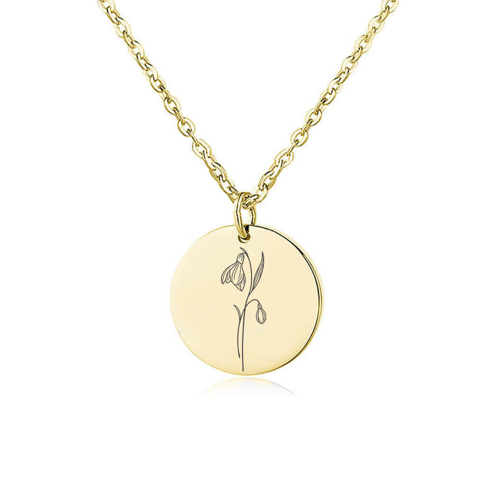 Geburtsblumen Kette Gold
