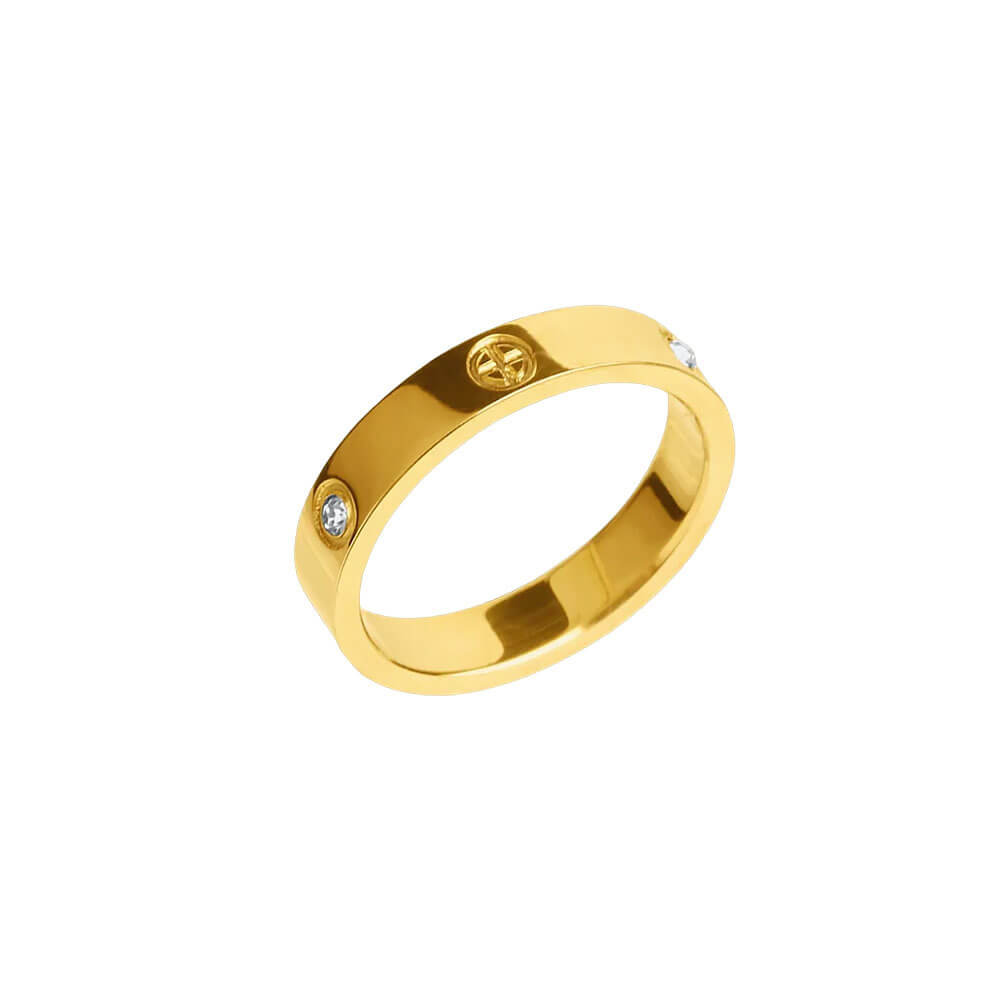Zirkonia Ring Gold