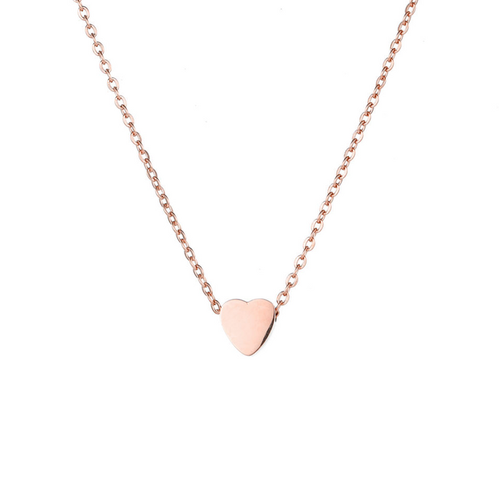 Herz Halskette Rose Gold