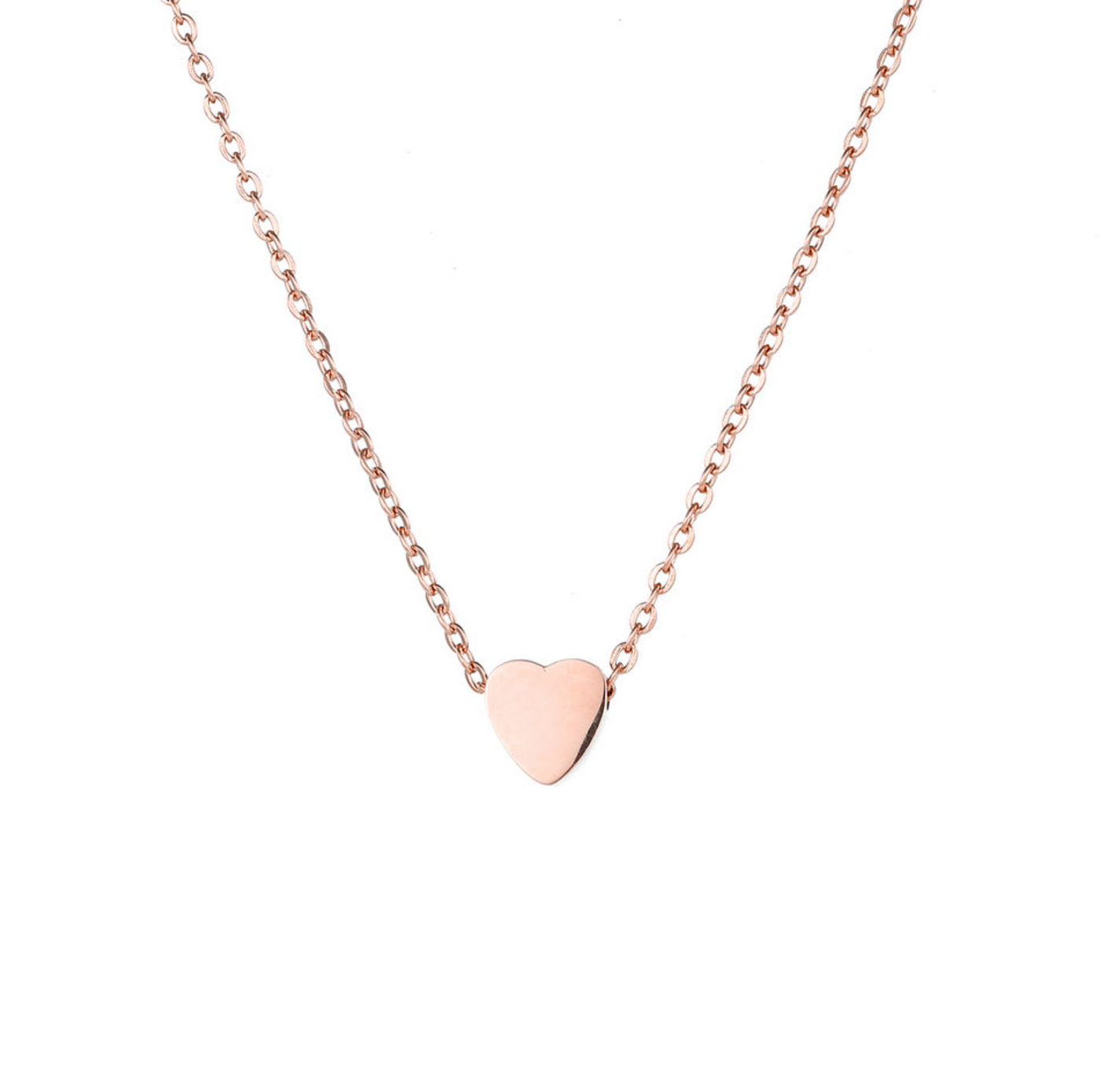 Herz Halskette Rose Gold