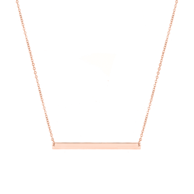 Halskette mit Gravur rosegold